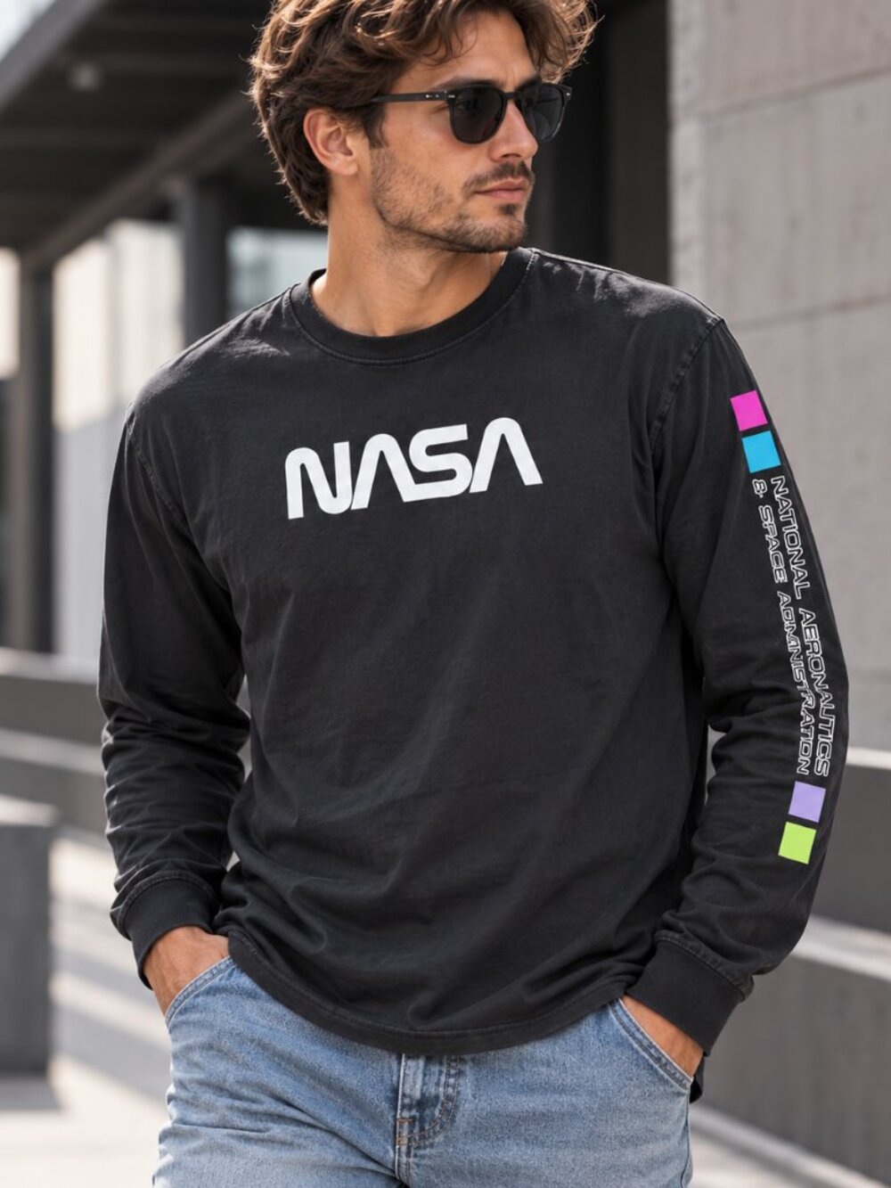 West 49 NASA Graphic Shirt MEDIUM